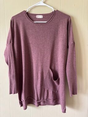 Altar'd State Dusty Mauve Knit Pullover size l/xl